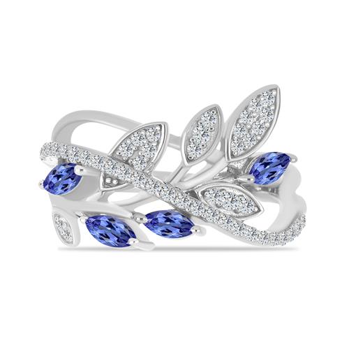 BUY 925 SILVER RING WITH TANZANITE GEMSTONE RING